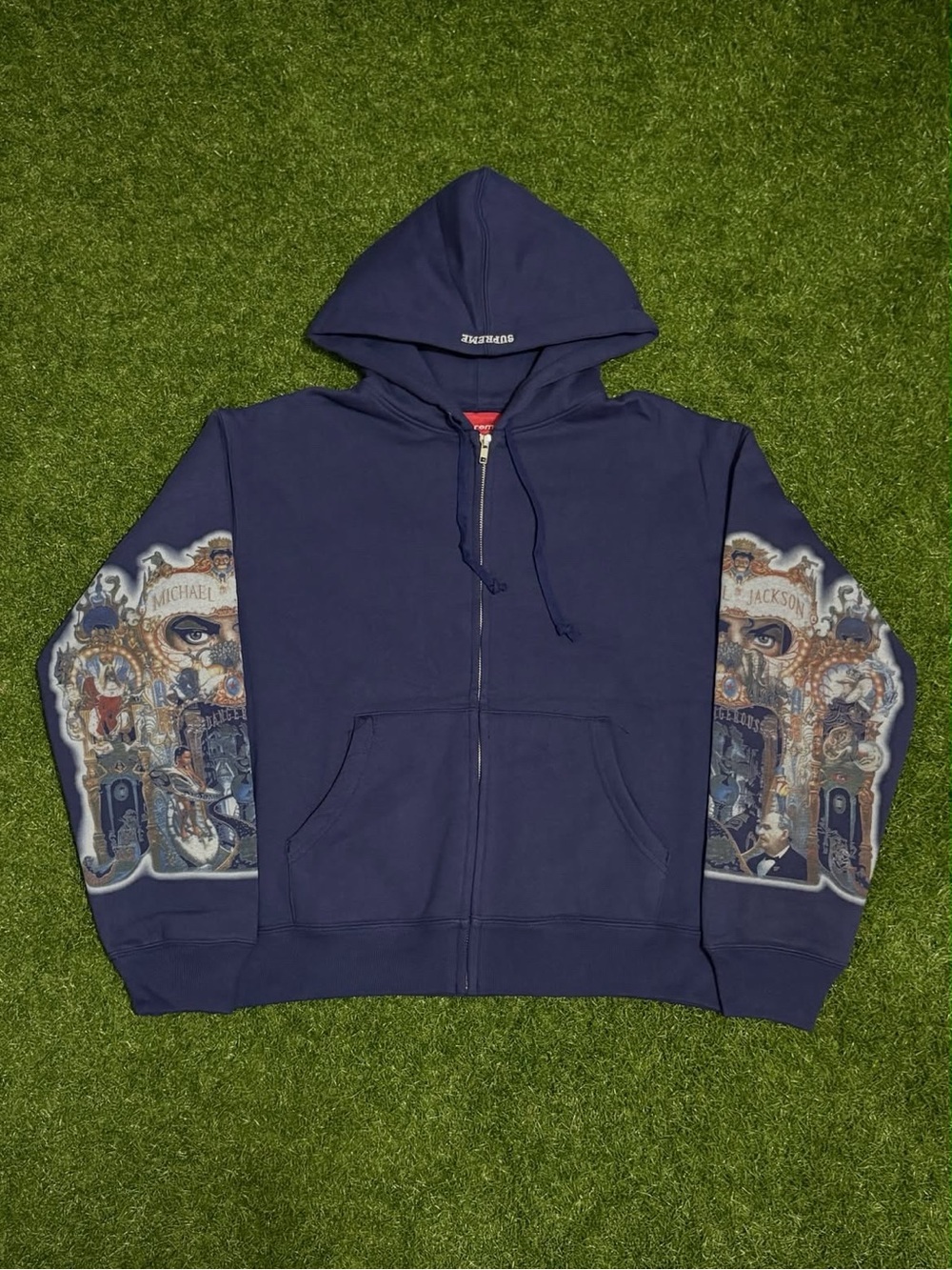 Michael Jackson Navy Supreme Zip Up